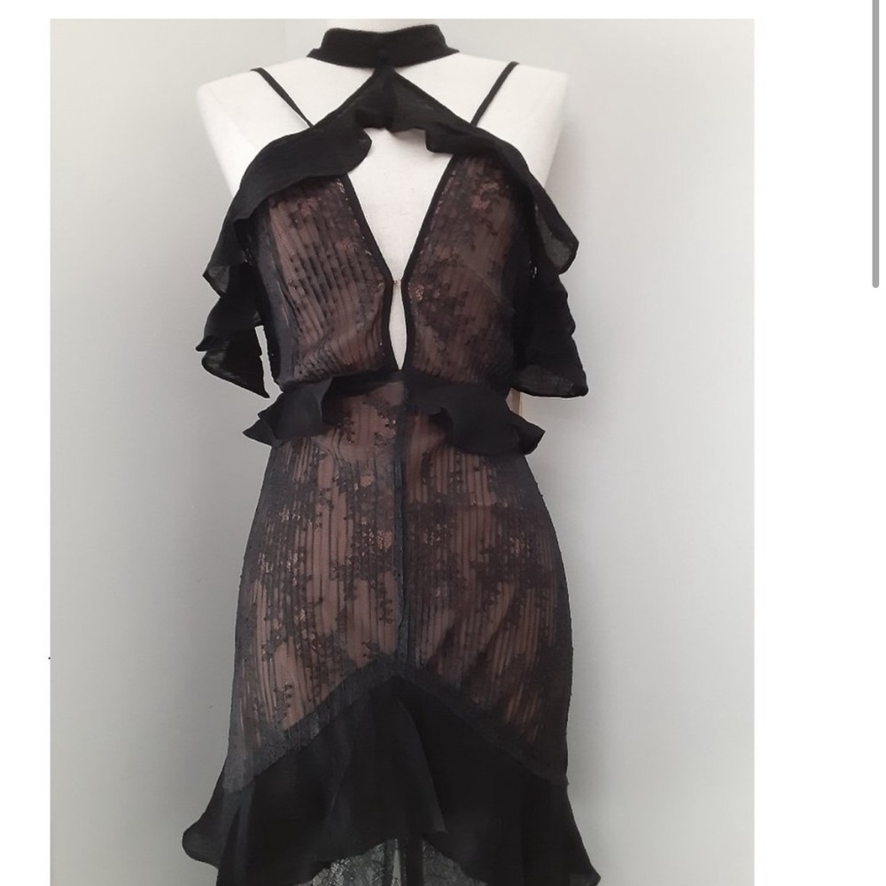 For Love and Lemons Margot lace off the shoulder dress in medium